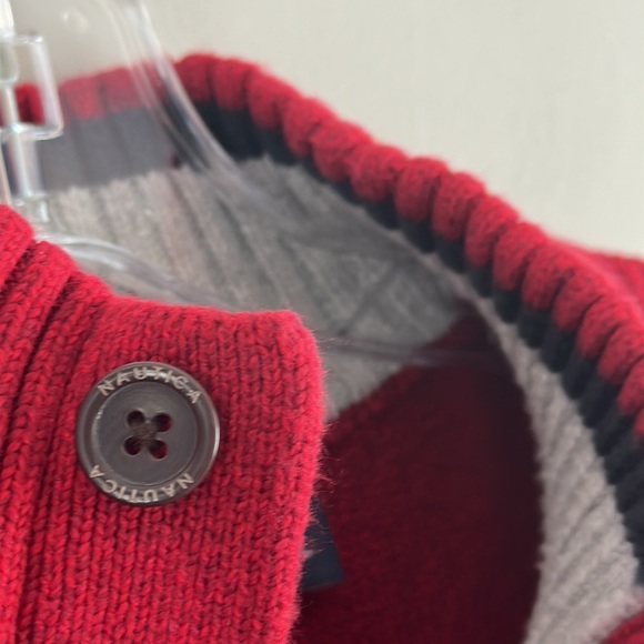 Nautica Ribbed Knit Henley Sweater Size Large 100% Cotton - Picture 5 of 12